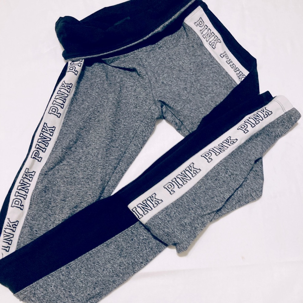 Victoria Secret Pink Fold Over Waist Yoga Pants XS